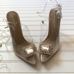NWOB- Lemonade Veronica Rhinestones Heels 9